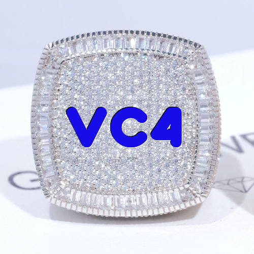 CUSTOM LETTER 3D ICED RING