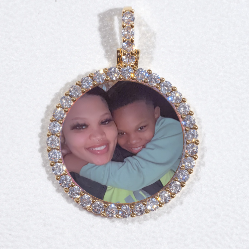 3D CIRCLE CUSTOM PICTURE PENDANT SMALL SIZE