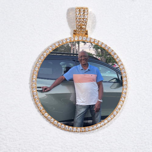 MEDIUM 3D CIRCLE CUSTOM PICTURE PENDANT