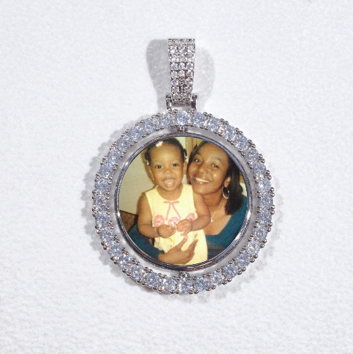 3D Spinning 2-Faced Custom Picture Pendant