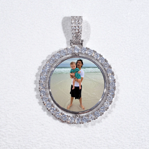 3D Spinning 2-Faced Custom Picture Pendant