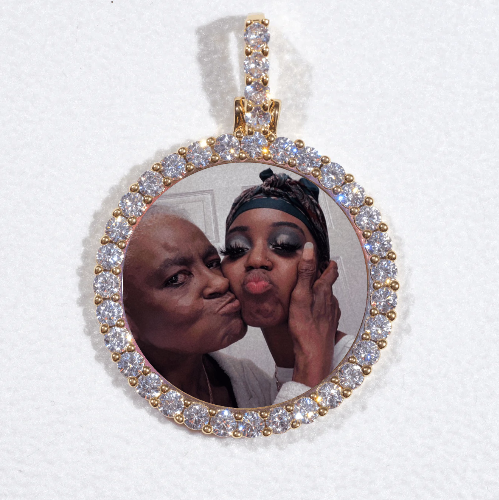 3D CIRCLE CUSTOM PICTURE PENDANT SMALL SIZE