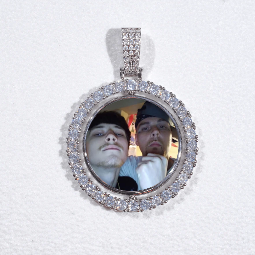 3D Spinning 2-Faced Custom Picture Pendant