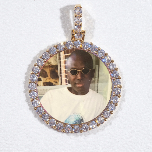 3D CIRCLE CUSTOM PICTURE PENDANT SMALL SIZE