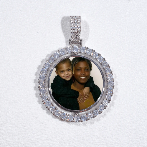 3D Spinning 2-Faced Custom Picture Pendant