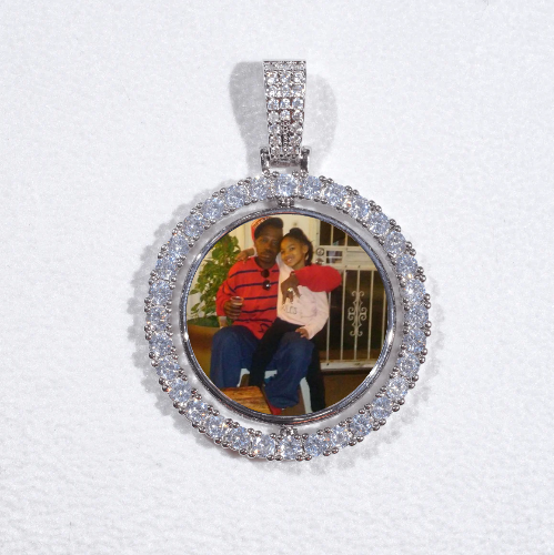 3D Spinning 2-Faced Custom Picture Pendant