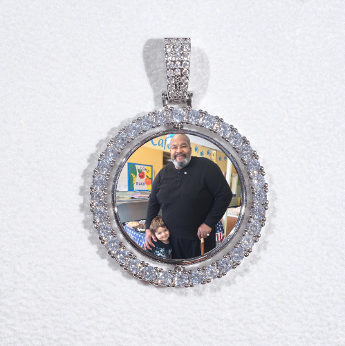 3D Spinning 2-Faced Custom Picture Pendant