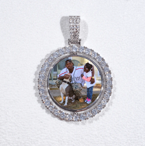 3D Spinning 2-Faced Custom Picture Pendant