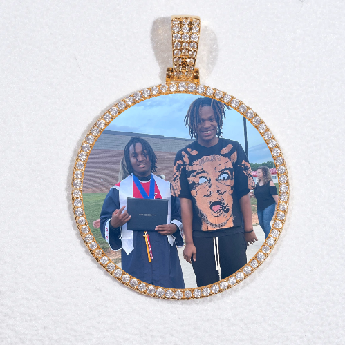 MEDIUM 3D CIRCLE CUSTOM PICTURE PENDANT