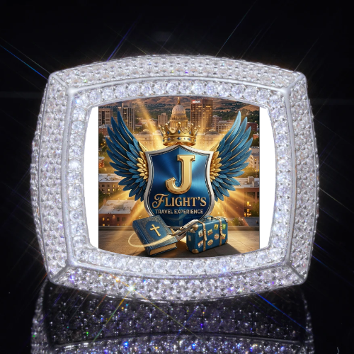 3D CUSTOM PICTURE ICED RING