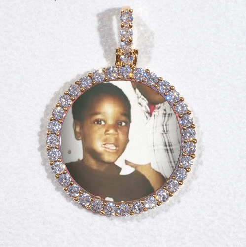 3D CIRCLE CUSTOM PICTURE PENDANT SMALL SIZE