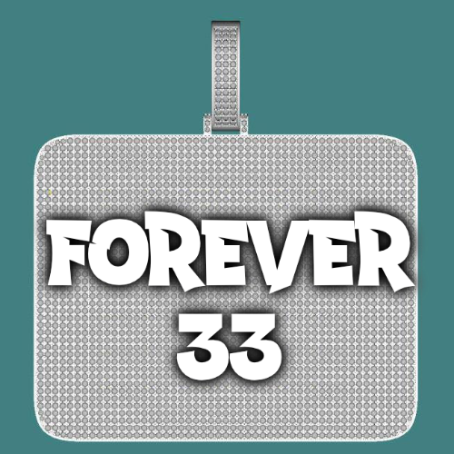 CUSTOM LETTER NECKLACE 3D BIG SQUARE