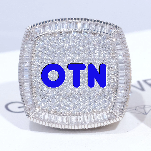 CUSTOM LETTER 3D ICED RING