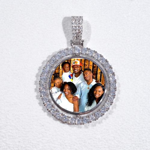 3D Spinning 2-Faced Custom Picture Pendant