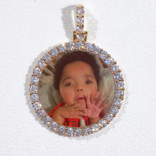 3D CIRCLE CUSTOM PICTURE PENDANT SMALL SIZE