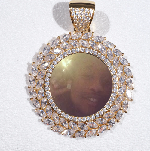Large 3D Wheat Ear Custom Picture Pendant
