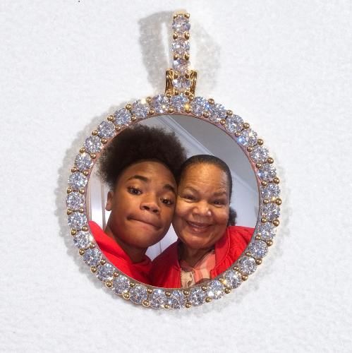 3D CIRCLE CUSTOM PICTURE PENDANT SMALL SIZE