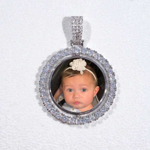 3D Spinning 2-Faced Custom Picture Pendant