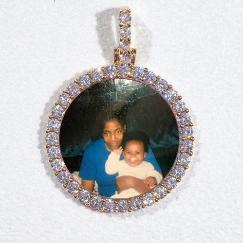 3D CIRCLE CUSTOM PICTURE PENDANT SMALL SIZE