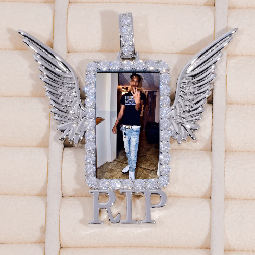 RIP WING 3D CUSTOM PICTURE PENDANT