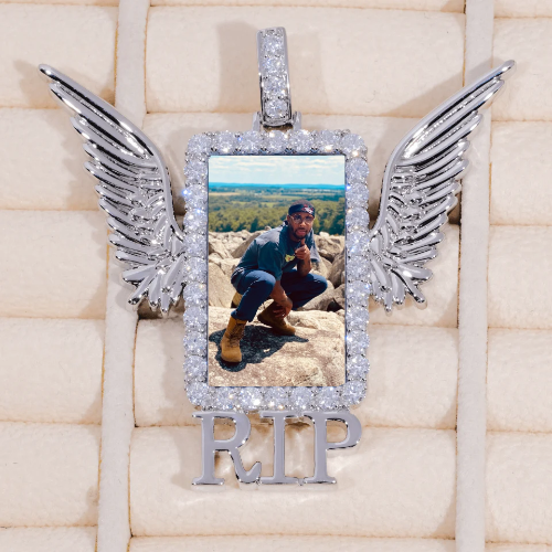 RIP WING 3D CUSTOM PICTURE PENDANT