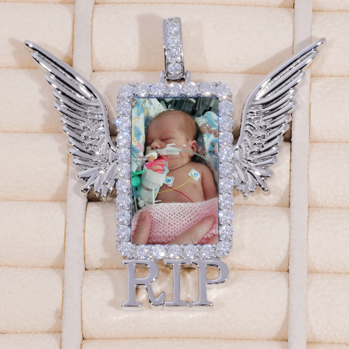 RIP WING 3D CUSTOM PICTURE PENDANT