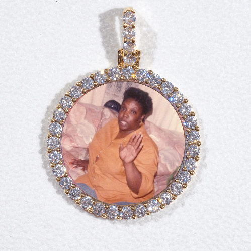 3D CIRCLE CUSTOM PICTURE PENDANT SMALL SIZE