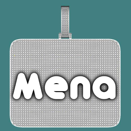 CUSTOM LETTER NECKLACE 3D BIG SQUARE