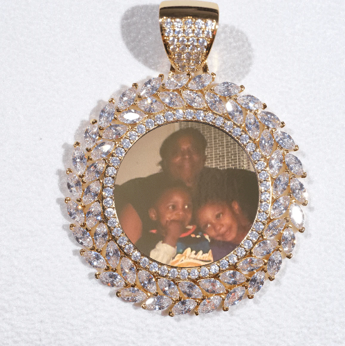Large 3D Wheat Ear Custom Picture Pendant