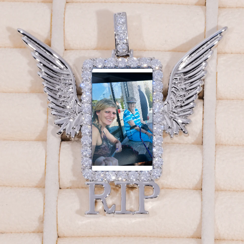 RIP WING 3D CUSTOM PICTURE PENDANT