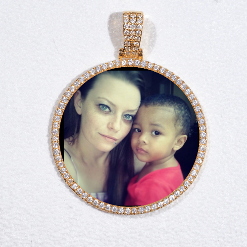 MEDIUM 3D CIRCLE CUSTOM PICTURE PENDANT