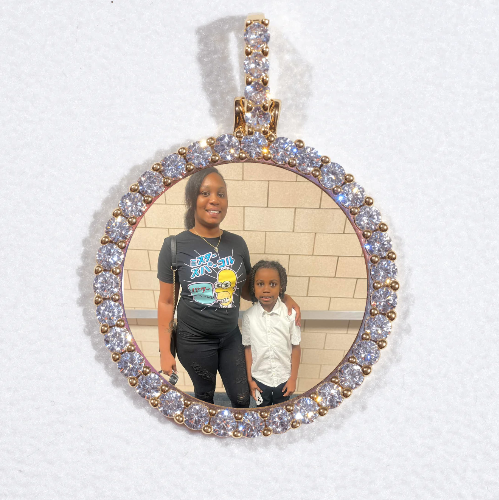 3D CIRCLE CUSTOM PICTURE PENDANT SMALL SIZE
