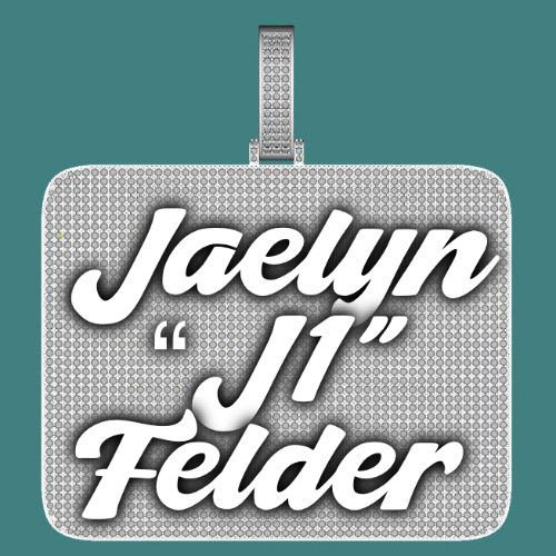 CUSTOM LETTER NECKLACE 3D BIG SQUARE