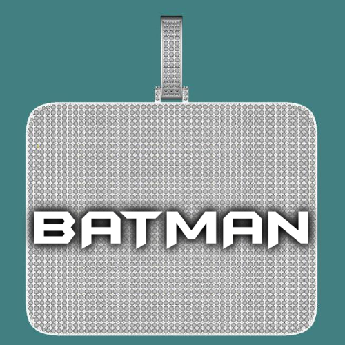 CUSTOM LETTER NECKLACE 3D BIG SQUARE