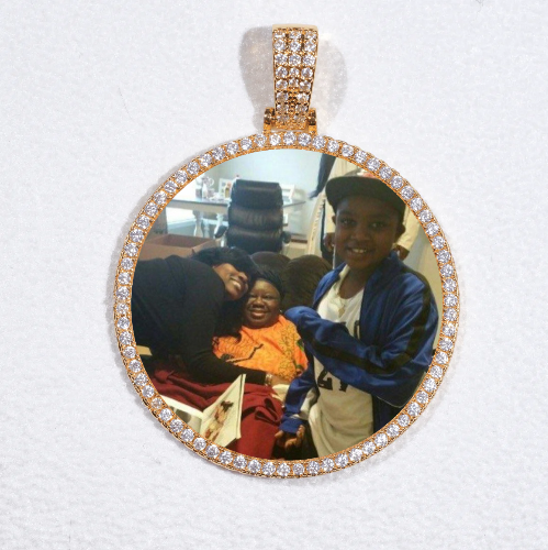 MEDIUM 3D CIRCLE CUSTOM PICTURE PENDANT
