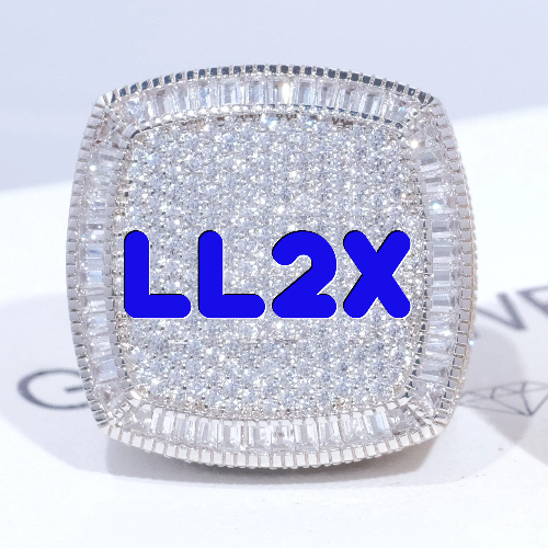 CUSTOM LETTER 3D ICED RING