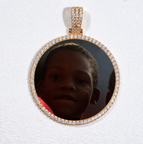MEDIUM 3D CIRCLE CUSTOM PICTURE PENDANT