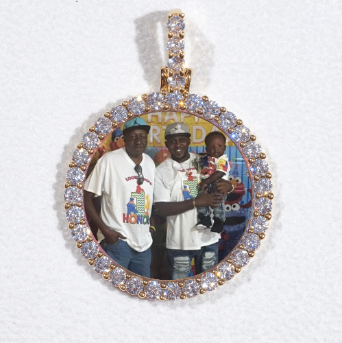 3D CIRCLE CUSTOM PICTURE PENDANT SMALL SIZE
