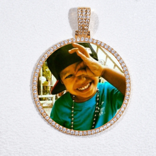 MEDIUM 3D CIRCLE CUSTOM PICTURE PENDANT
