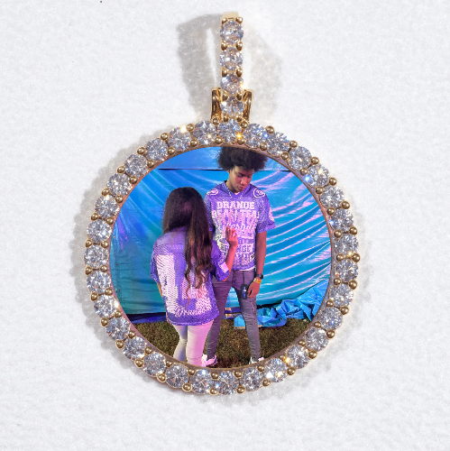 3D CIRCLE CUSTOM PICTURE PENDANT SMALL SIZE