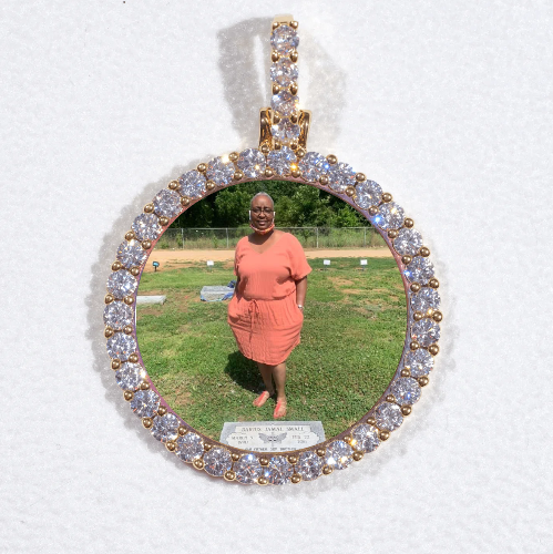 3D CIRCLE CUSTOM PICTURE PENDANT SMALL SIZE