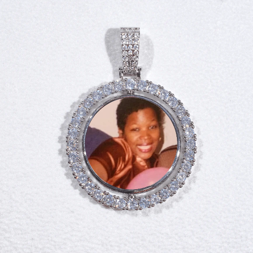 3D Spinning 2-Faced Custom Picture Pendant