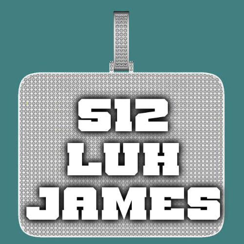 CUSTOM LETTER NECKLACE 3D BIG SQUARE