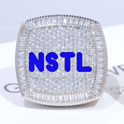 CUSTOM LETTER 3D ICED RING