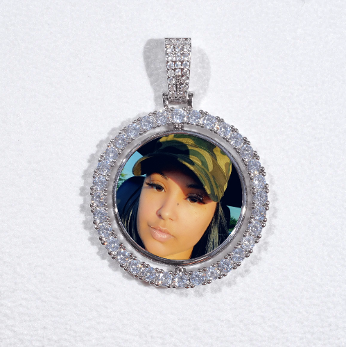 3D Spinning 2-Faced Custom Picture Pendant