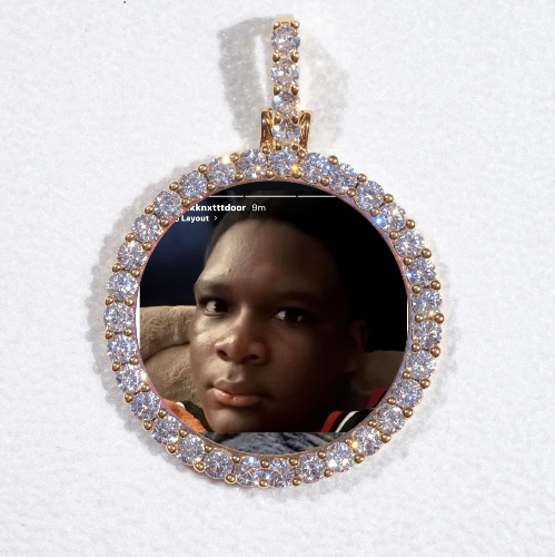 3D CIRCLE CUSTOM PICTURE PENDANT SMALL SIZE