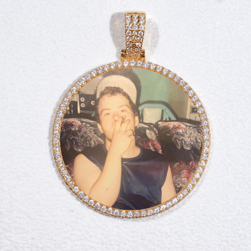 MEDIUM 3D CIRCLE CUSTOM PICTURE PENDANT