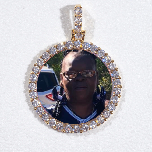 3D CIRCLE CUSTOM PICTURE PENDANT SMALL SIZE