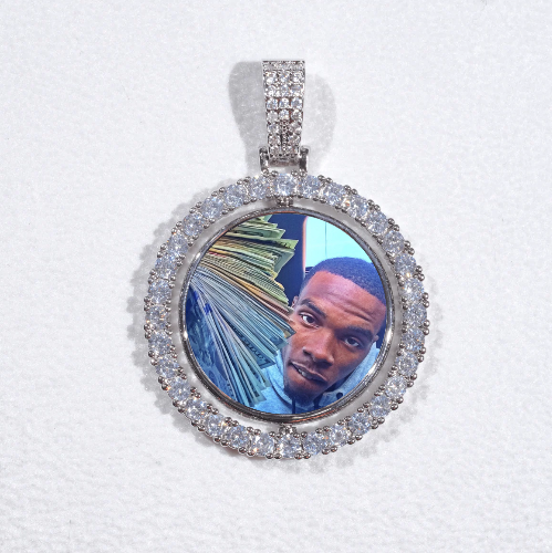 3D Spinning 2-Faced Custom Picture Pendant
