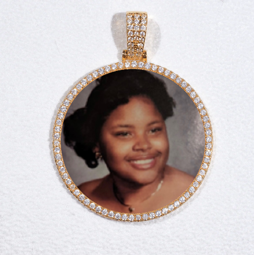 MEDIUM 3D CIRCLE CUSTOM PICTURE PENDANT
